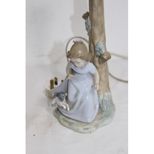 138 - QUANTITY OF FIGURED LAMPS ETC
38CM