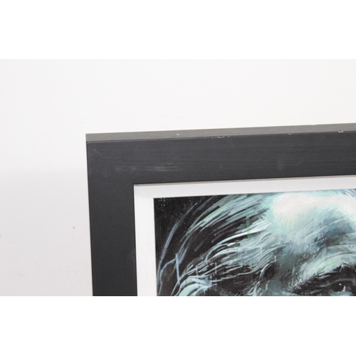 123 - ZINSKY MARLON BRANDO HAND EMBELLISHED CANVAS 
51 X 51CM