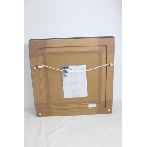 123 - ZINSKY MARLON BRANDO HAND EMBELLISHED CANVAS 
51 X 51CM