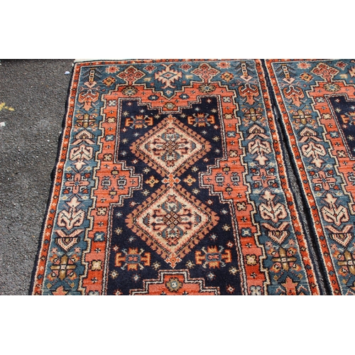 250 - PAIR OF VINTAGE EASTERN RUGS 
165 X 86CM