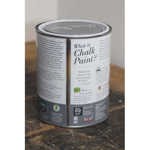 264 - ANNIE SLOAN 1LT TIN OF ATHENIAN BLACK CHALK PAINT - NEW UNOPENED