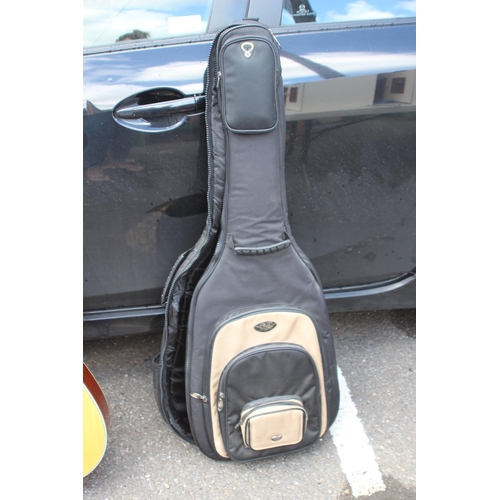 448 - LEFT HANDED CRAFTER GUITAR IN CASE