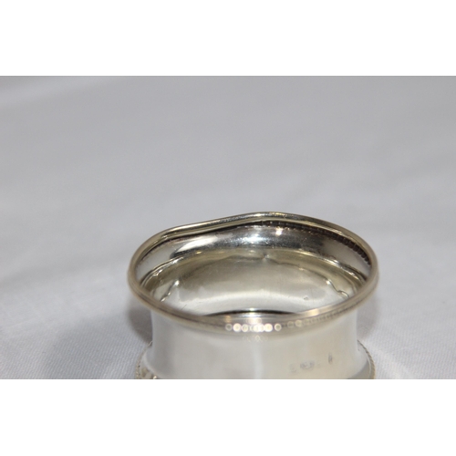 1057 - PAIR OF SILVER NAPKIN RINGS  - S AND CO - BIRMINGHAM 1924 - 19G