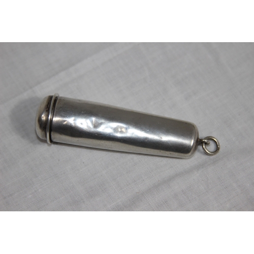 1072 - EDWARDIAN CHESTER SILVER CHEROOT CASE OR HOLDER - 1904