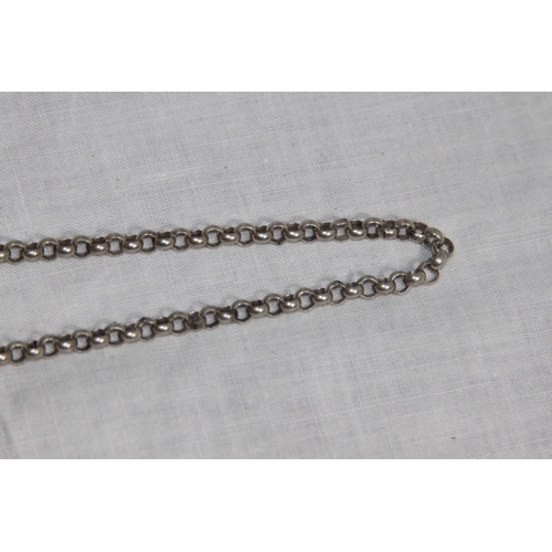 1123 - SILVER WATCH CHAIN - 19G