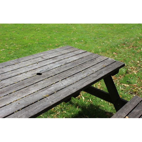 147 - WOODEN PICNIC BENCH
152 X 68 X 149CM