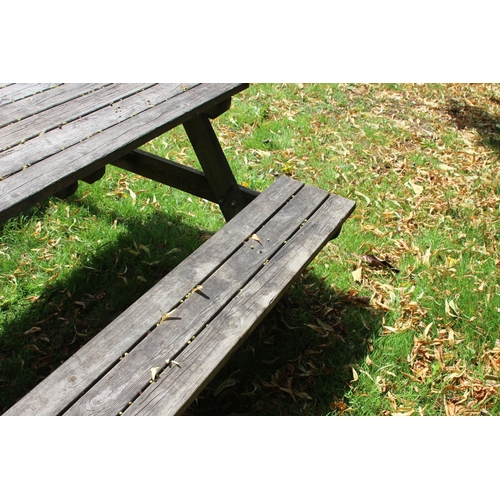 147 - WOODEN PICNIC BENCH
152 X 68 X 149CM