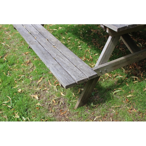 147 - WOODEN PICNIC BENCH
152 X 68 X 149CM