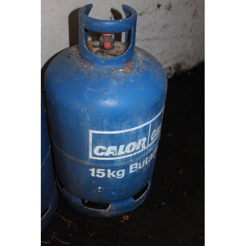 153 - 2 X CALOR GAS BOTTLES - 15KG - NOT FULL