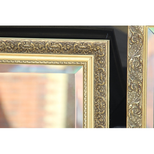 158 - 3 X ORNATE FRAMED MIRRORS
88 X 62CM