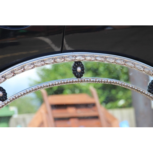 161 - ORNATE FRAMED OVAL MIRROR 
99 X 75CM