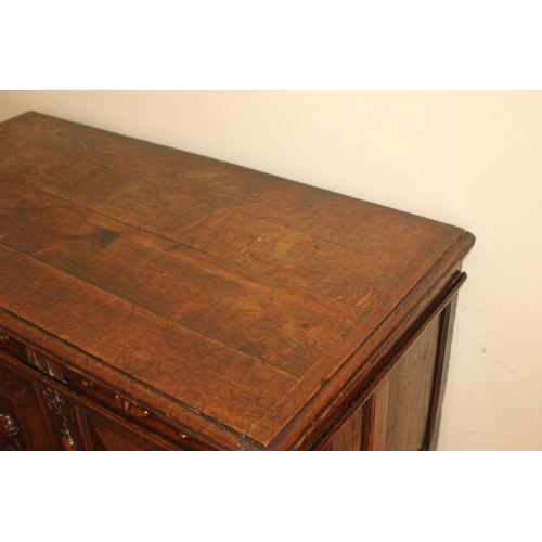 29 - EDWARDIAN OAK CARVED SIDEBOARD  
119 X 78 X 58CM