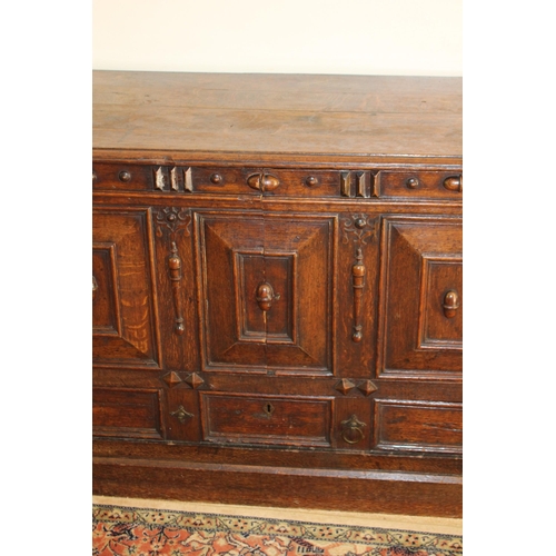 29 - EDWARDIAN OAK CARVED SIDEBOARD  
119 X 78 X 58CM