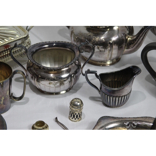 483 - QUANTITY OF SILVER PLATE