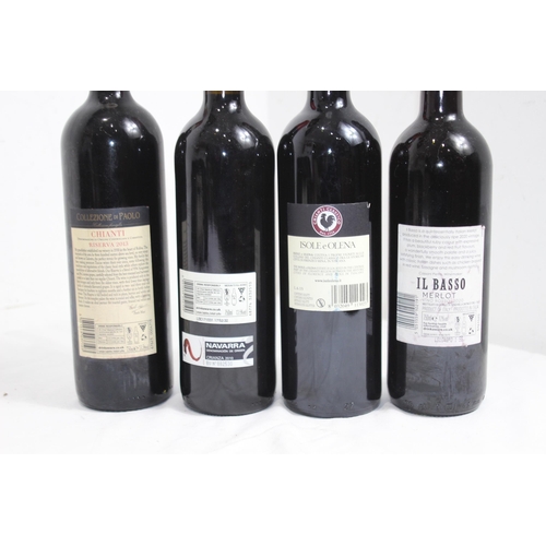 800 - 4 X GOOD MIXED BOTTLES OF RED WINE