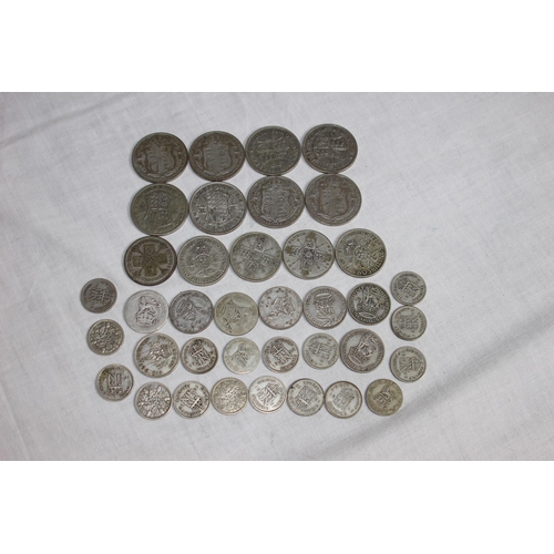 964 - 256 GRAMS OF PRE 1947 BRITISH SILVER COINS