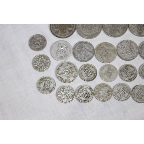 964 - 256 GRAMS OF PRE 1947 BRITISH SILVER COINS