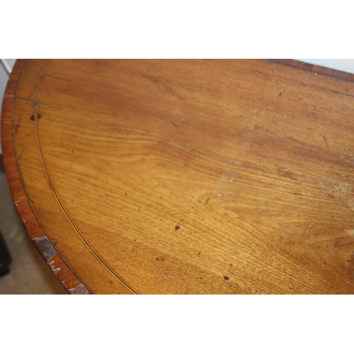 4 - ANTIQUE DEMI LUNE TABLE 
114 X 57 X 71CM