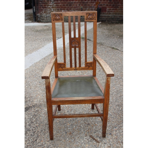 42 - 5 X ART AND CRAFT CHAIRS 
58 X 52 X 114CM