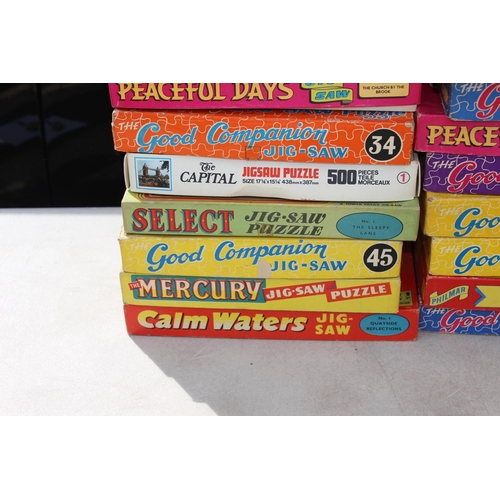 675 - LARGE QUANTITY OF VINTAGE JIGSAW PUZZLES