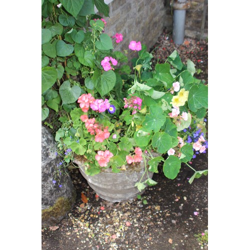 143 - STONE PLANT POT 
50 X 38CM