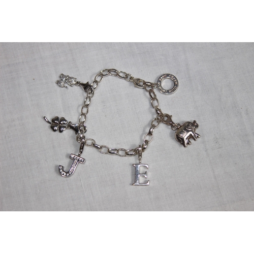 995 - THOMAS SABO CASED SILVER CHARM BRACELET