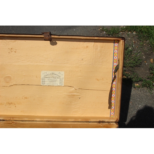 20 - ANTIQUE VICTORIAN STORAGE TRUNK 
68 X 43 X 49CM