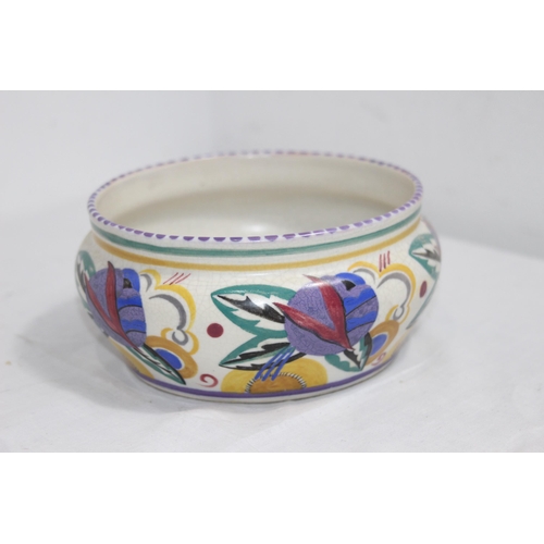 304 - 3 X POOLE FLORAL DESIGN POTTERY