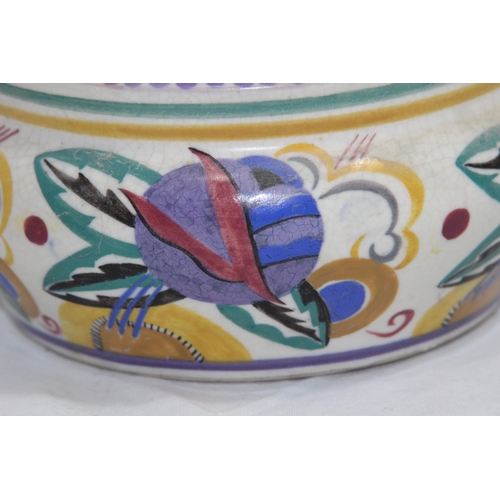 304 - 3 X POOLE FLORAL DESIGN POTTERY