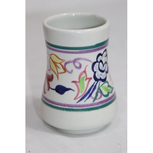 304 - 3 X POOLE FLORAL DESIGN POTTERY