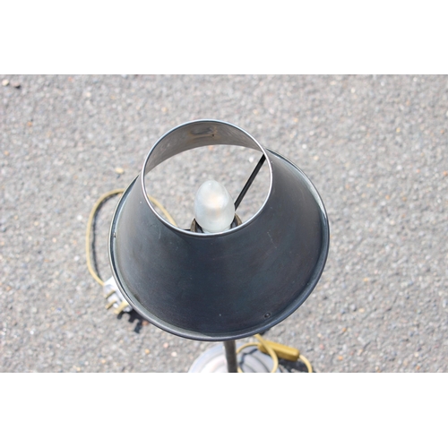 207 - GUNMETAL GREY METAL TABLE LAMP
64CM