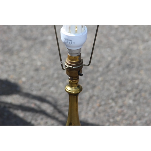 220 - BRASS PILLAR LAMP
76CM