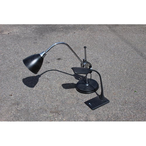 221 - MODERN LARGE DESK LAMP AND ONE OTHER 
50CM