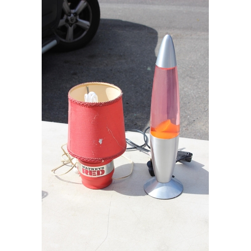 223 - NOVELTY WATNEYS LAMP AND LAVA LAMP
41CM