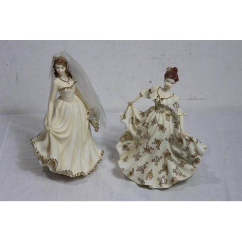 382 - 2 X ROYAL DOULTON FIGURINES 
24CM