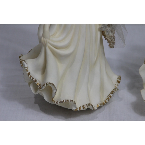 382 - 2 X ROYAL DOULTON FIGURINES 
24CM