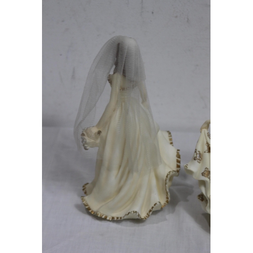 382 - 2 X ROYAL DOULTON FIGURINES 
24CM