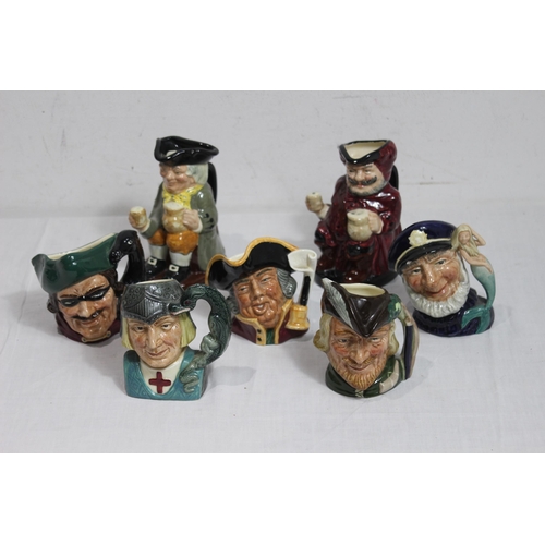 389 - QUANTITY OF ROYAL DOULTON  TOBY JUGS 
15CM