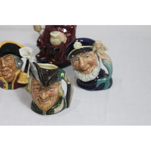 389 - QUANTITY OF ROYAL DOULTON  TOBY JUGS 
15CM