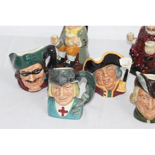 389 - QUANTITY OF ROYAL DOULTON  TOBY JUGS 
15CM