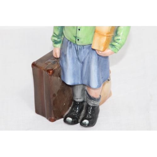 390 - ROYAL DOULTON THE BOY EVACUEE FIGURINE 
21CM