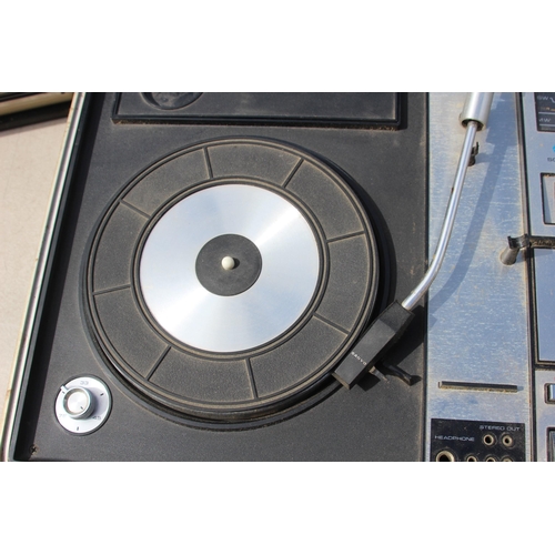 763 - VINTAGE PORTABLE RECORD PLAYER AND TAPE PLAYER