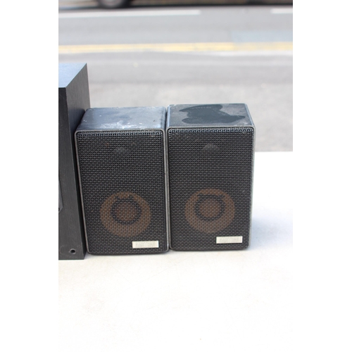 764 - VINTAGE PAIR OF WHARFDALE SPEAKERS, TEAC SPEAKER AND PAIR OF AMSTRAD SPEAKERS