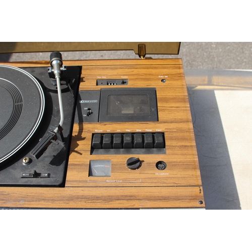 767 - VINTAGE STEREO SYSTEM, VINTAGE TURNTABLE AND PAIR OF SPEAKERS