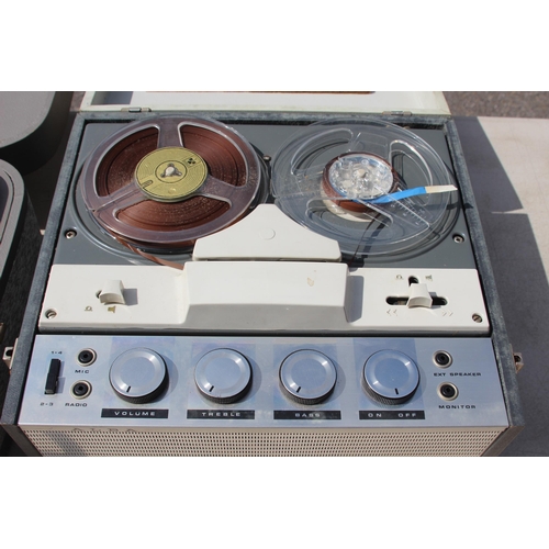 773 - 2 X VINTAGE REEL TO REEL DECKS - ONE GARRARD