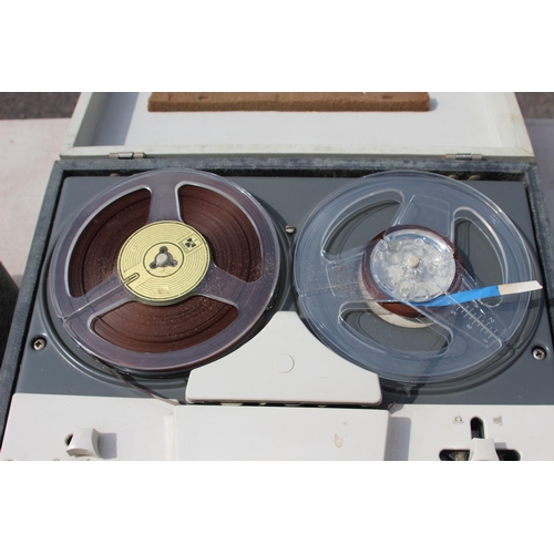 773 - 2 X VINTAGE REEL TO REEL DECKS - ONE GARRARD