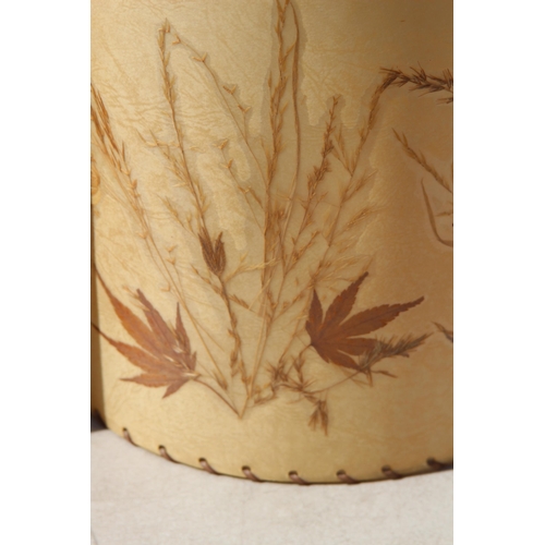 227 - 2 X SIGNED B.HOOK PRESSED FLOWERS LAMP SHADES
32CM