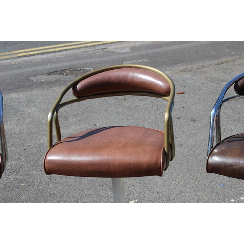 1 - 3 X RETRO SAMSONITE BAR STOOLS 
49 X 48 X 99CM