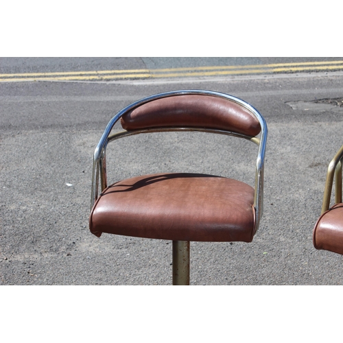 1 - 3 X RETRO SAMSONITE BAR STOOLS 
49 X 48 X 99CM