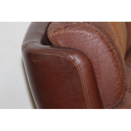 30 - RETRO LEATHERETTE ARMCHAIR 
85 X 80 X 96CM